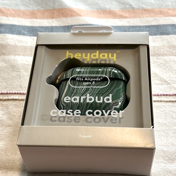 heyday Other Heyday Green Marbel Case Fits Gen 3 Airpods Earbud
